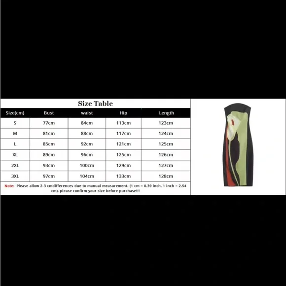 NWT - Maxi Dress Floral Print Strapless - Picture 5 of 7